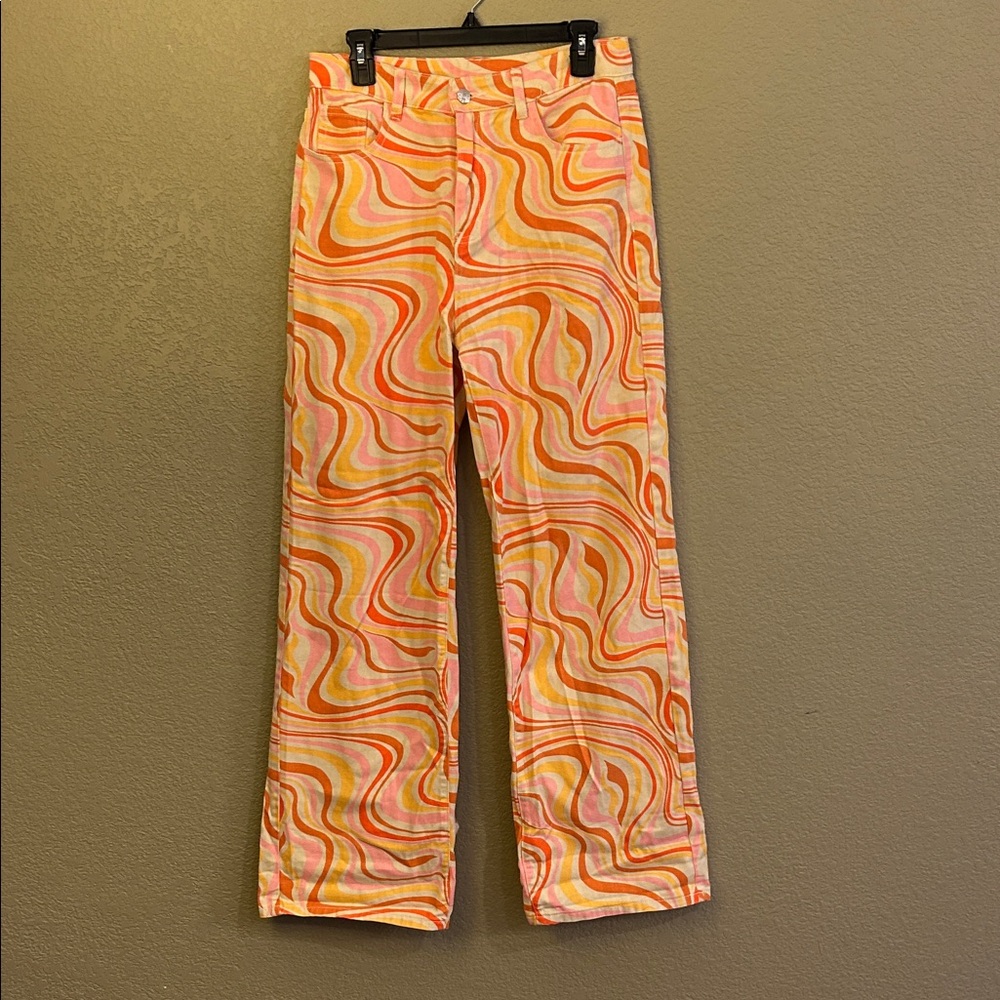 Vibrant Swirl Pattern Pants